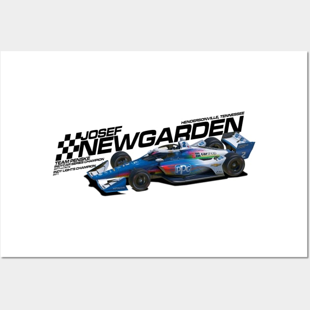 Josef Newgarden 2022 alt (black) Wall Art by Sway Bar Designs